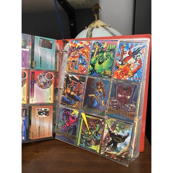 Vintage 90s Marvel Trading Card Binder. Spider-Man, Super man, X-Men Hol… - Picture 7 of 14